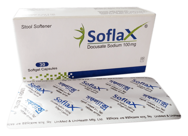 Soflax 100 mg Packaging