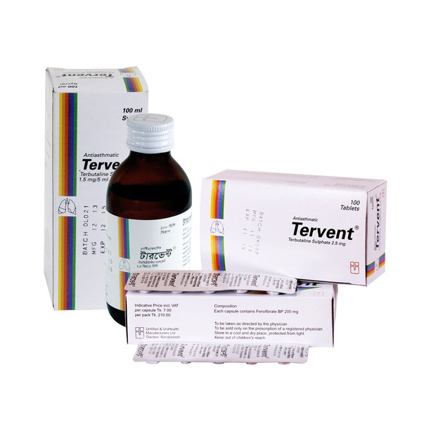 Tervent 5 mg/2 ml Packaging