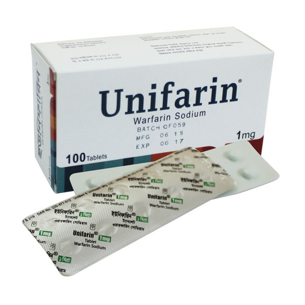 Unifarin 1 mg Packaging