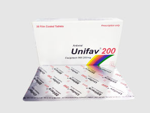 Unifav 200 mg Packaging