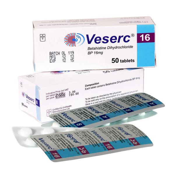 Veserc 16 mg Packaging