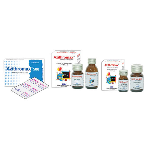Azithromax 200 mg/5 ml Packaging