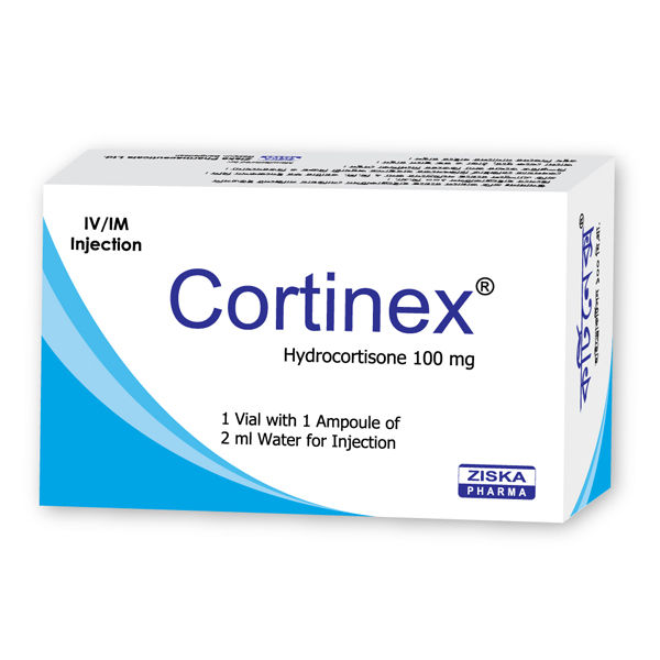 Cortinex 100 mg/2 ml Packaging