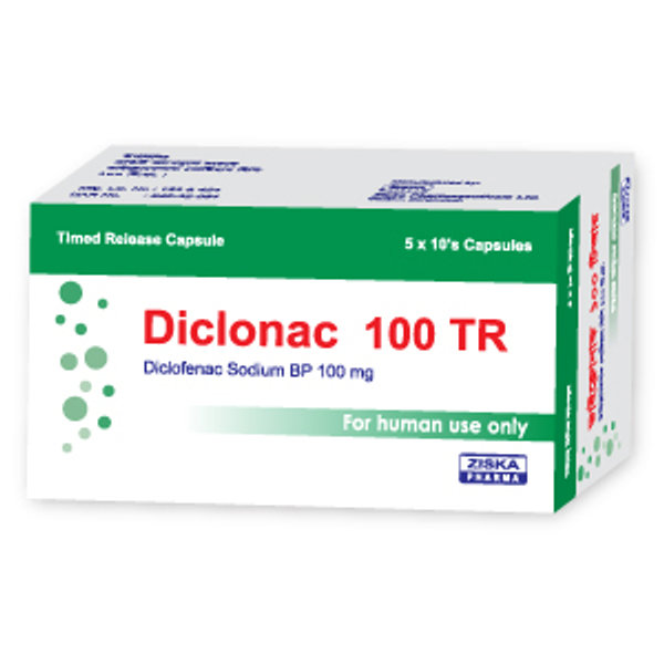 Diclonac TR 100 mg Packaging