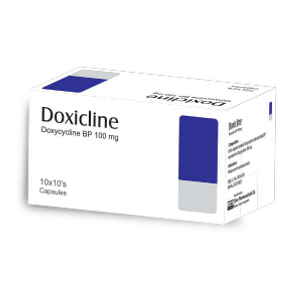 Doxicline 100 mg Packaging