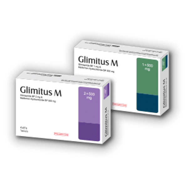 Glimitus M 1 mg+500 mg Packaging