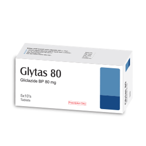 Glytas 80 mg Packaging