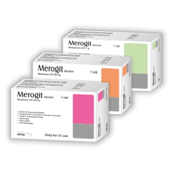 Merogit 1 gm/vial Packaging