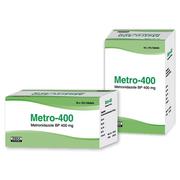 Metro 400 mg Packaging
