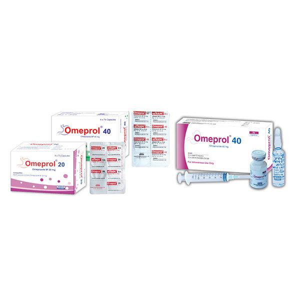 Omeprol 40 mg/vial Packaging