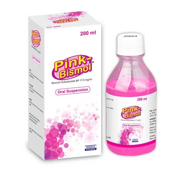 Pink-Bismol 87.5 mg/5 ml Packaging