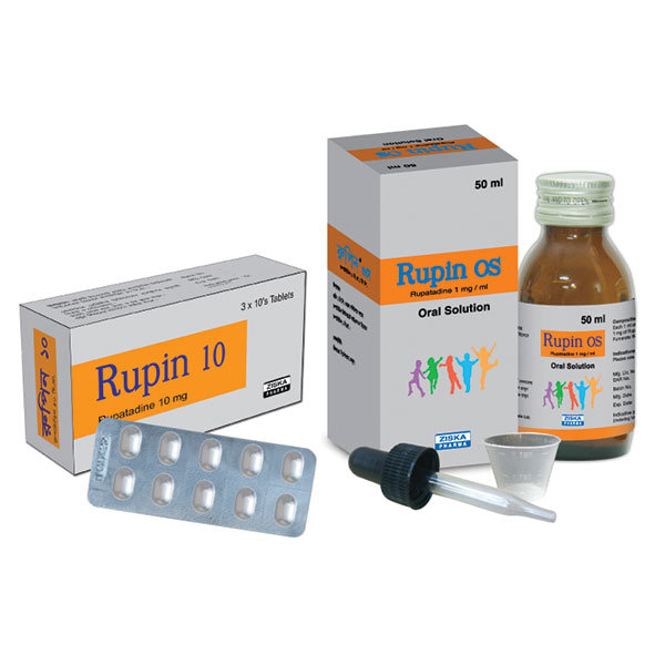 Rupin 10 mg Packaging