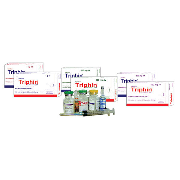 Triphin 250 mg/vial Packaging
