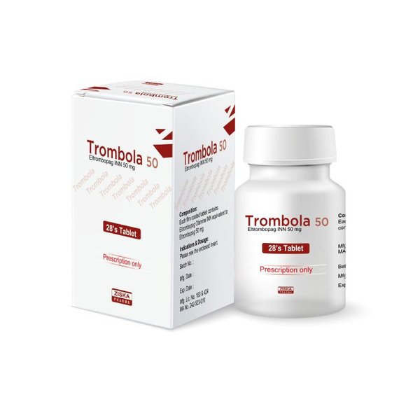 Trombola 50 mg Packaging