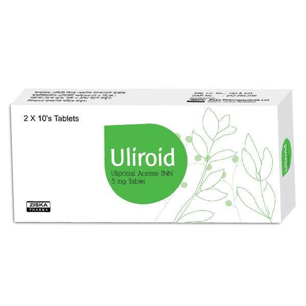 Uliroid 5 mg Packaging