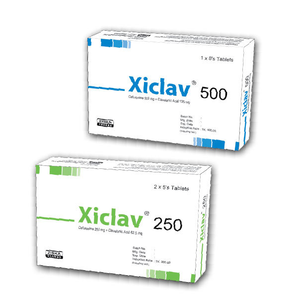 Xiclav 500 mg+125 mg Packaging