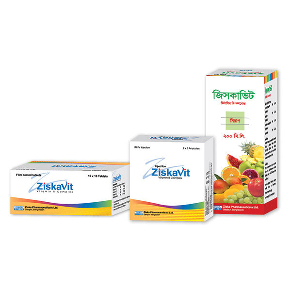 Ziskavit 5 mg+2 mg+2 mg+20 mg Packaging