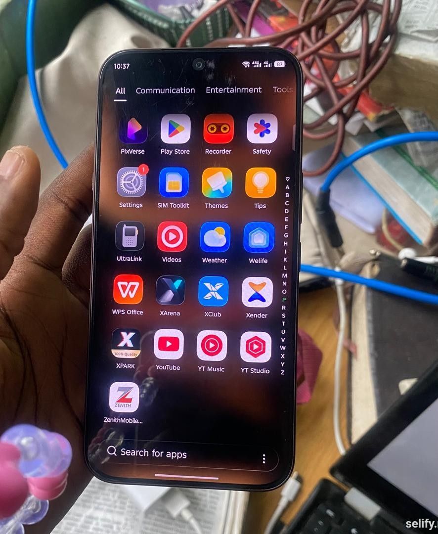 One month used Infinix note 60 pro with pack, charger and earpiece