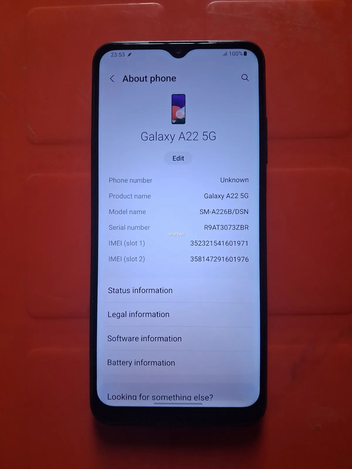 Neatly used Galaxy a22 5g thumbnail 6
