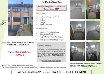 Maison 2 façades avec garage, terrasse et jardin