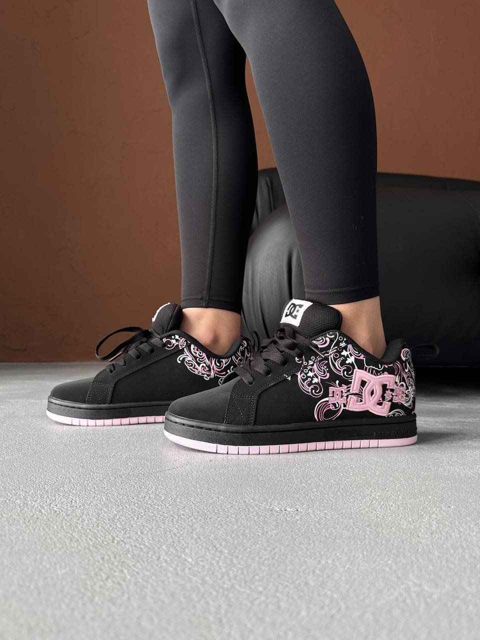 DC Shoes Court Graffik Black/Pink Sabbath