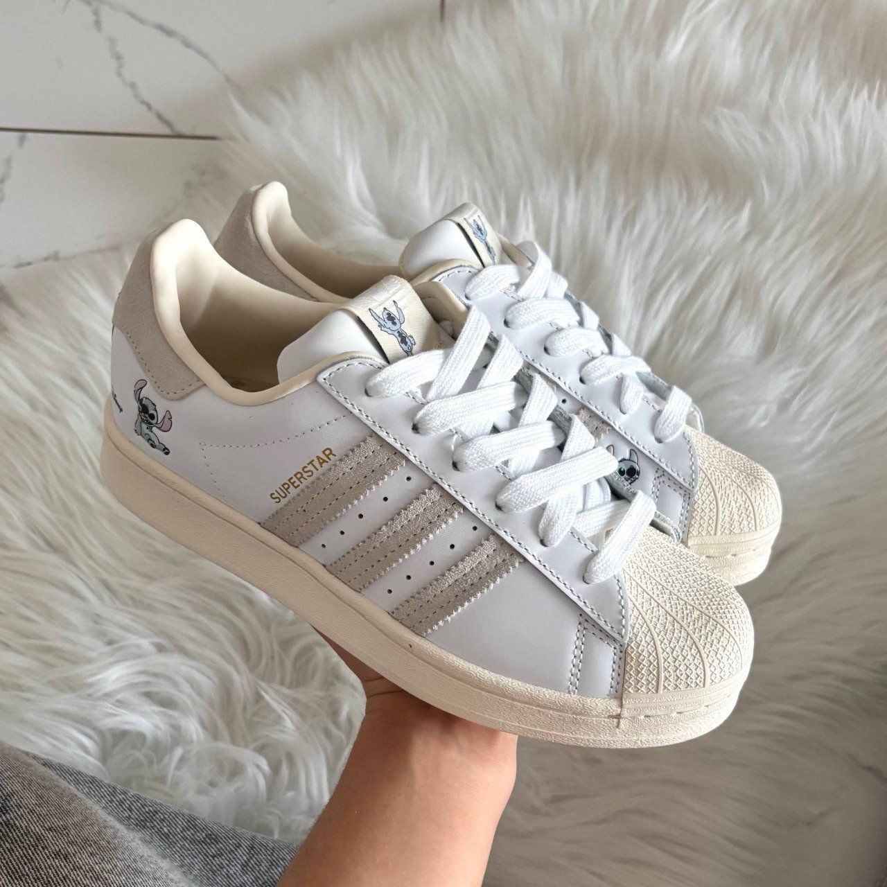 Adidas Superstar Cloud White Disney Stitch