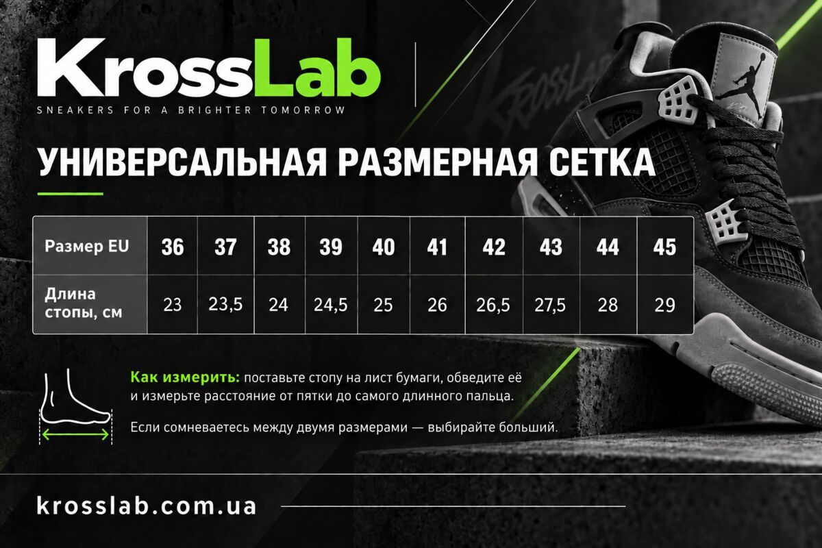 Размерная сетка KrossLab