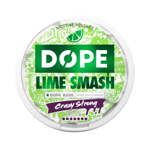 Dope Lime Smash Crazy Strong nicotine pouches