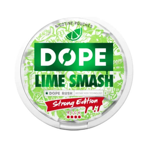 Dope Lime Smash Strong Edition nicotine pouches