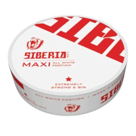 Siberia All White Maxi Tobacco-Free Nicotine Pouches
