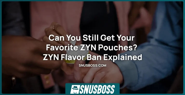 Can You Still Get Your Favorite ZYN Pouches? ZYN Flavor Ban Explained