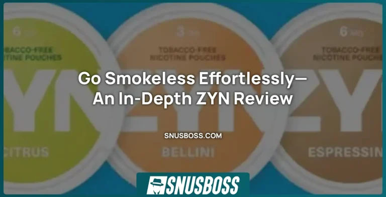 Go Smokeless Effortlessly—An In-Depth ZYN Review