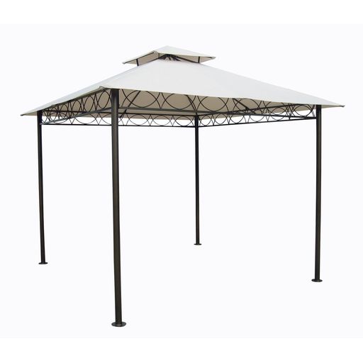 AlPentolone  GAZEBO 3m x 3m STRUTTURA IN METALLO VERNICIATO - TELAIO NERO  CON COPERTURA