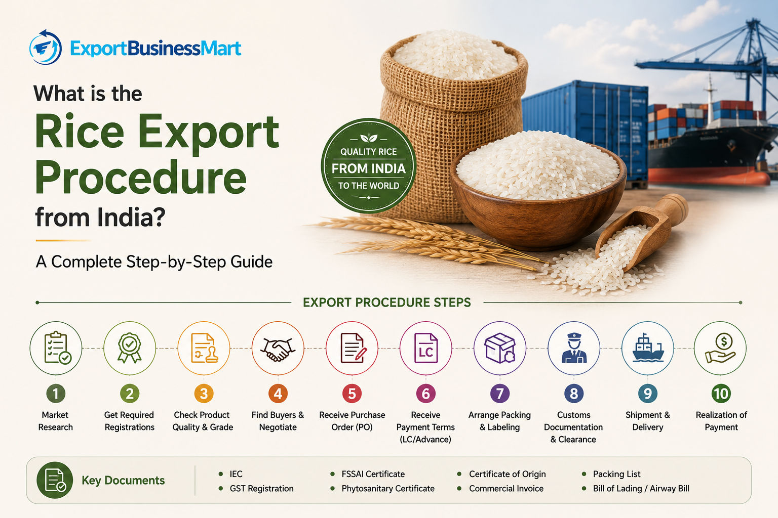 What is the Rice Export Procedure from India? A Complete Step-by-Step Guide