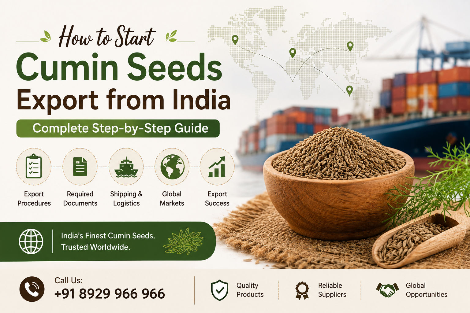 How to Start Cumin Seeds Export from India – Complete Step-by-Step Guide