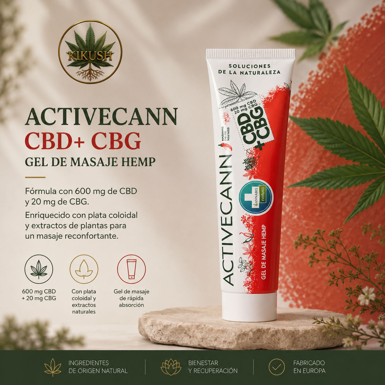 Activecann Gel Efecto Calor (CBD + CBG)