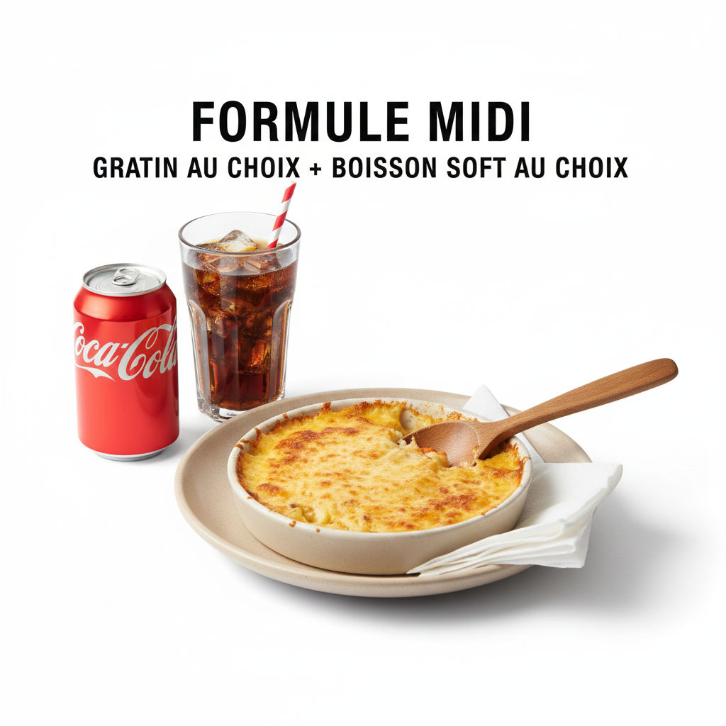 Formule gratin + boisson