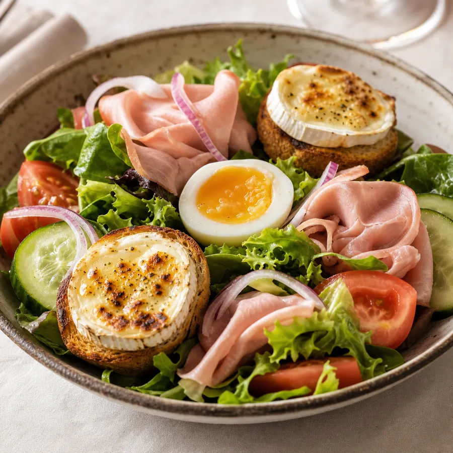 Salade de chèvre chaud
