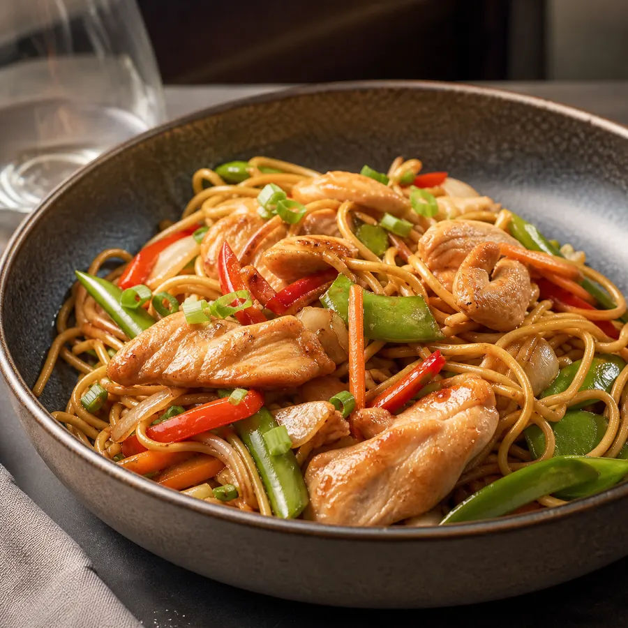 Wok poulet