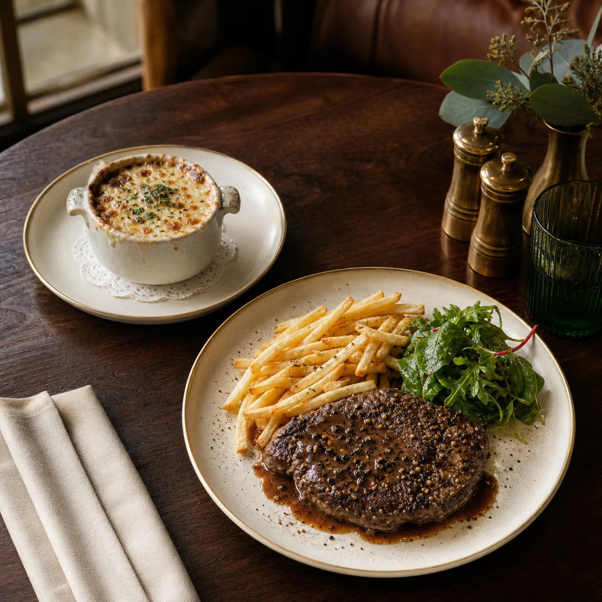 Entrée du jour + plat du jour