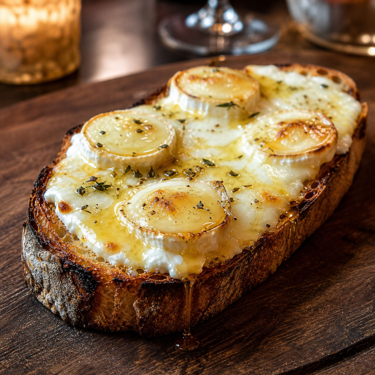 Bruschetta chèvre miel