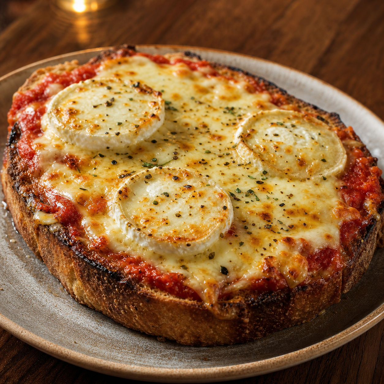 Bruschetta trois fromages