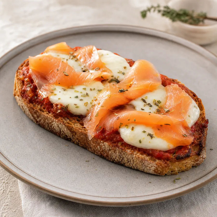Bruschetta au saumon