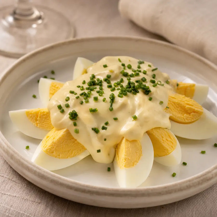 Œuf dur mayonnaise