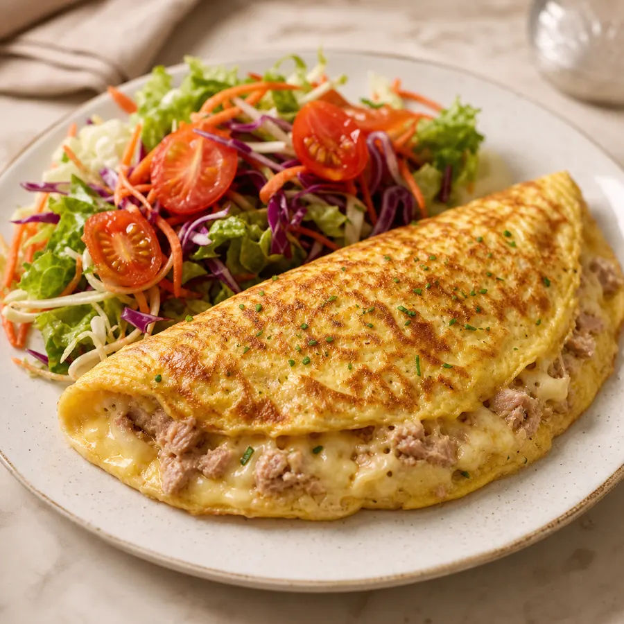 Omelette au thon