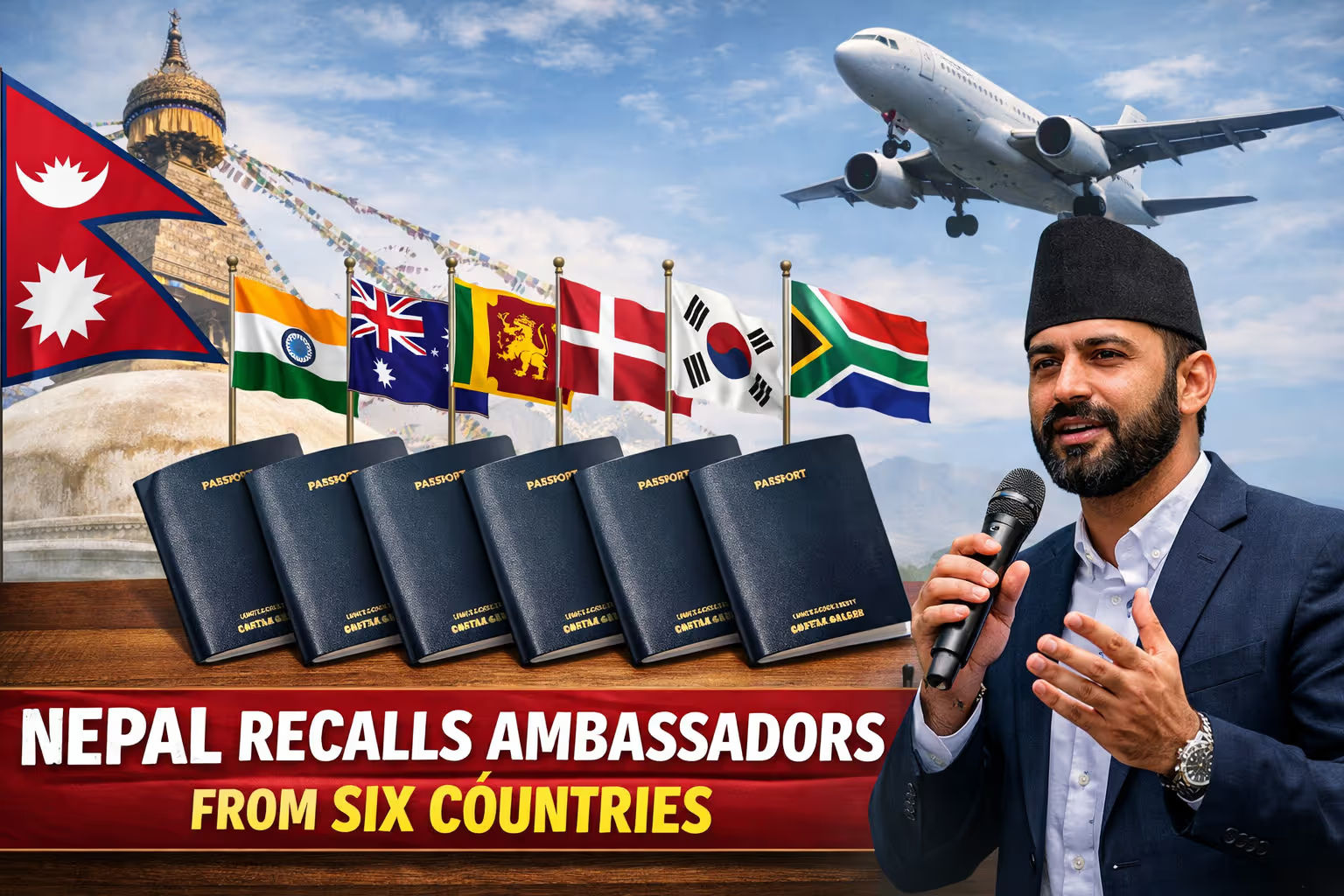 Nepal’s newly formed government has made a major move by recalling its ambassadors from six countries, including India, and has given them one month to return.