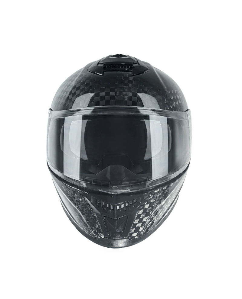 Dual Visor Carbon Fiber Full Face Helmet – Ultra-Lightweight All-Season Riding