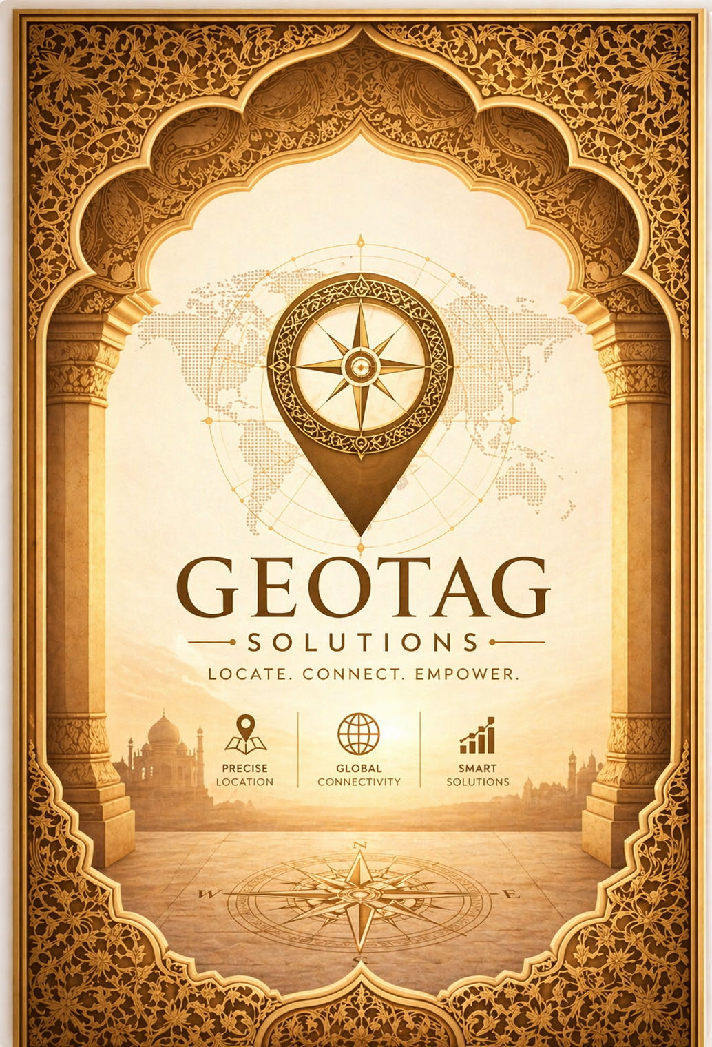 GeoTag sign in artwork