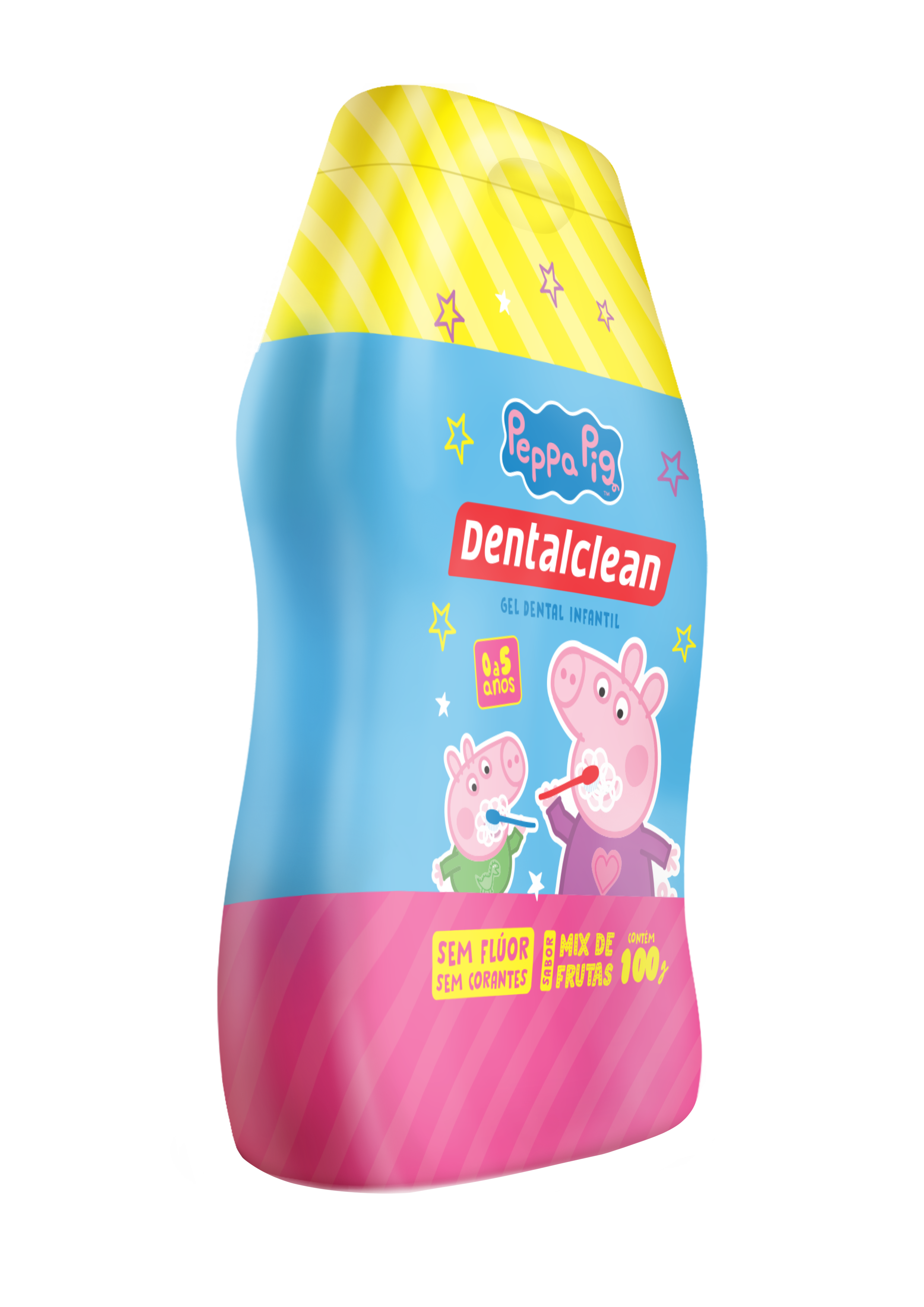 GEL DENTAL INFANTIL PEPPA 100G SEM FLUOR DENTALCLEAN