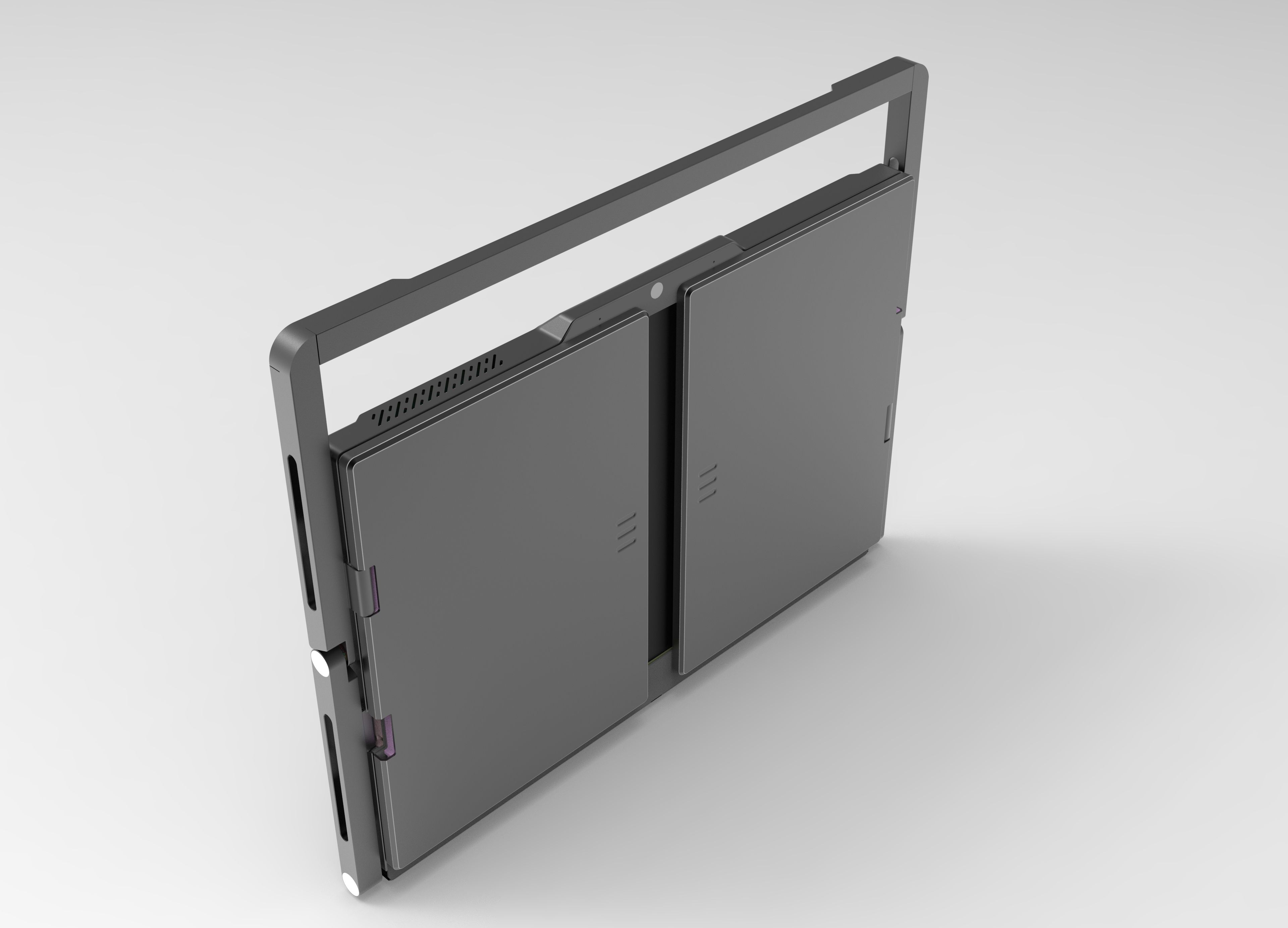 2026New Foldable Portable Desktop Computer Triple-Screen All-in-One Desktop PC SSD Intel Core I5 TouchScreen Adjustable Stand